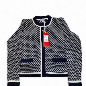 NWT Pure Collections 100% cotton textured cardigan jacket